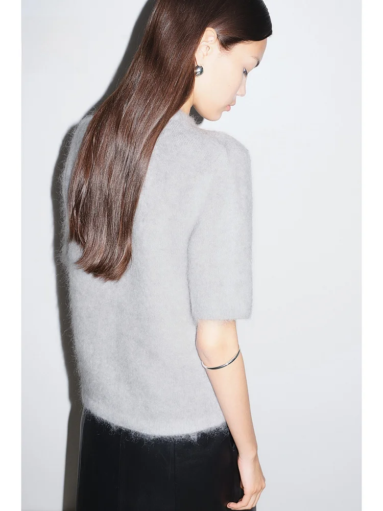 Soft round Ne Ribbed ort Sve Knitted Sweater Women's Faion H&M Wool Blend Mohair Spandex Regular Length Top
Soft round Ne Ribbed ort Sve Knitted Sweater Women's Faion H&M Wool Blend Mohair Spandex Regular Length Top