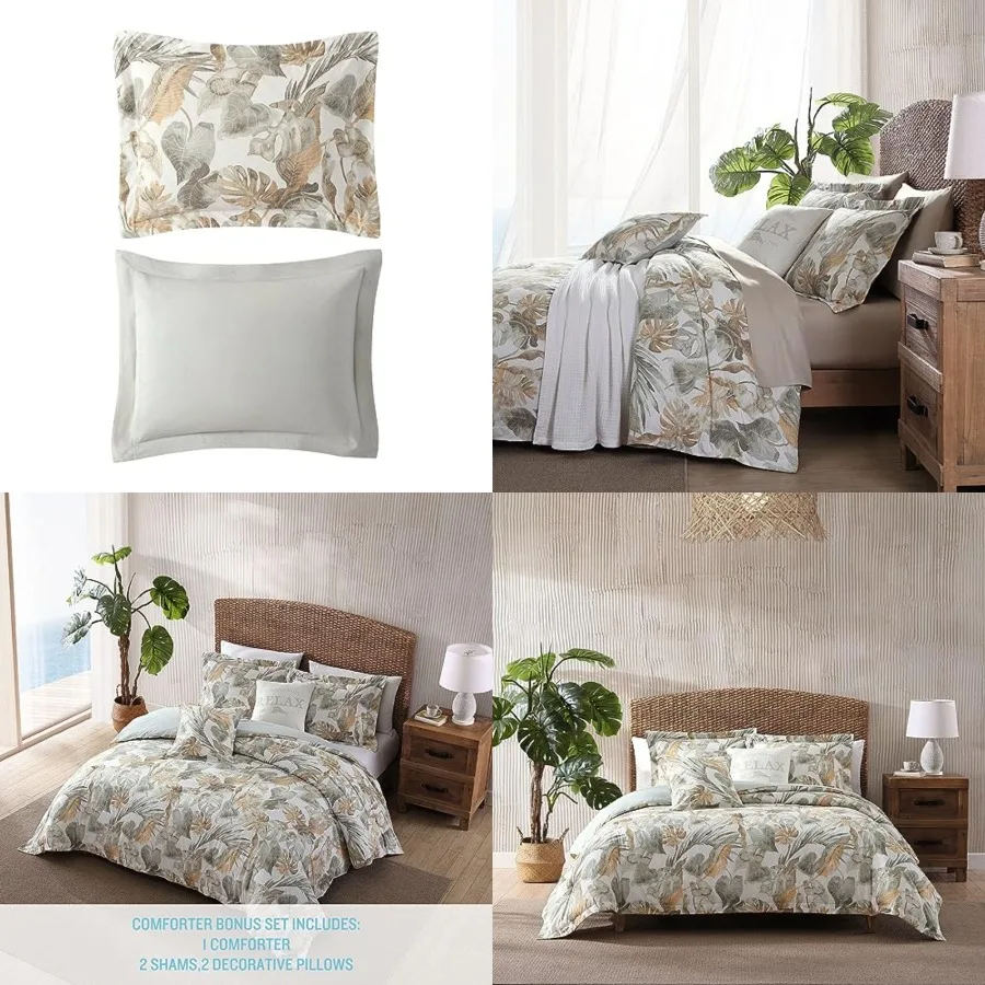 Duvet Cover Set, Soft Cotton Bedding with Matching Shams, Tropical Bedding Set with Solid Reverse
Duvet Cover Set, Soft Cotton Bedding with Matching Shams, Tropical Bedding Set with Solid Reverse
