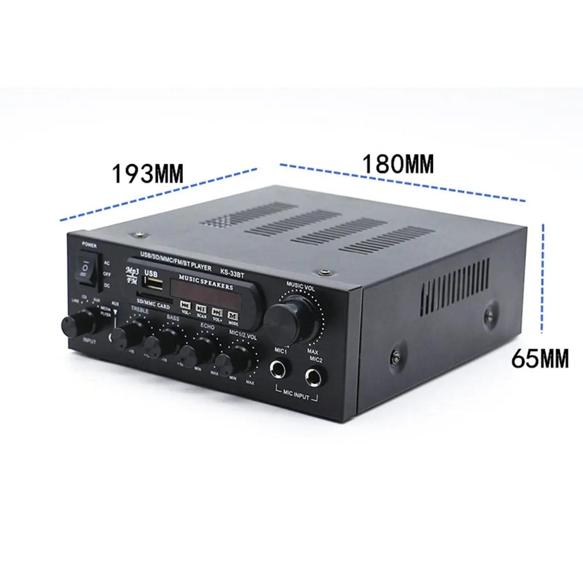 Jan.1200W 220V Bluetooth Amplificador Hifi Digital Amplifier 33BT Stereo LED Digital Audio Amplifier Aux FM Radio EU Plug
Jan.1200W 220V Bluetooth Amplificador Hifi Digital Amplifier 33BT Stereo LED Digital Audio Amplifier Aux FM Radio EU Plug