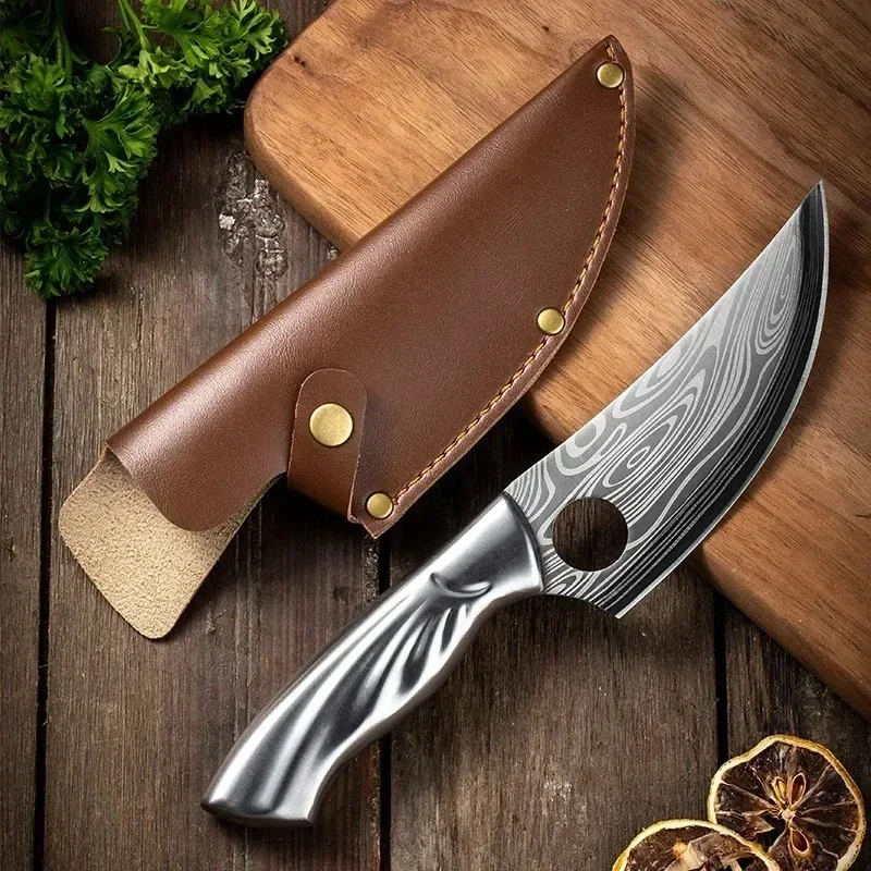 1PC outdoor sharp boning knife, Damascus pattern EDC handy, stainless steel cleaver and fruit knife, cutting knife
1PC outdoor sharp boning knife, Damascus pattern EDC handy, stainless steel cleaver and fruit knife, cutting knife