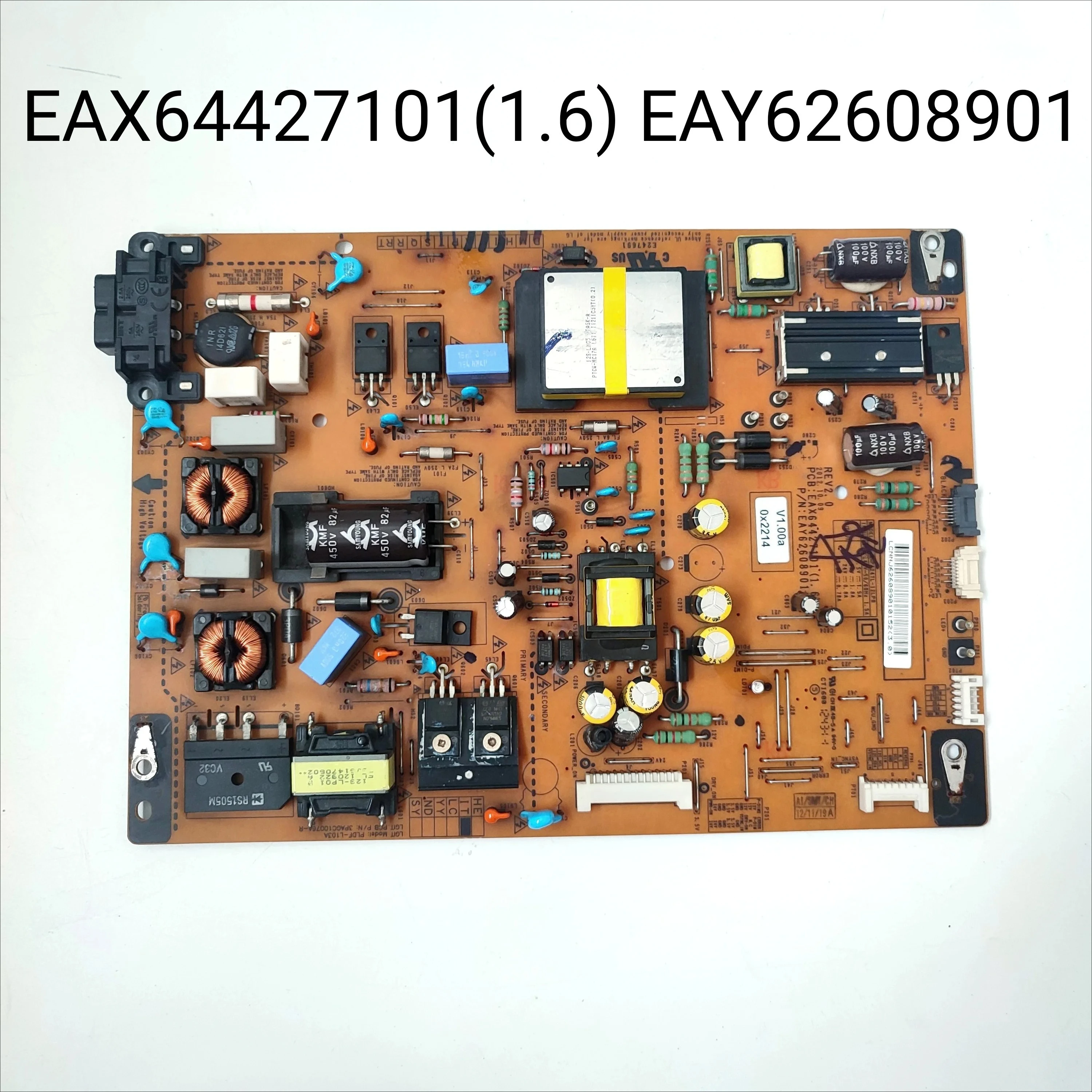Оригинальный источник питания EAX64427101 (1,6) EAY62608901 GP4247L-12LPB REV 2.0/Стандартная плата для 42LM5800-UC 42LM6200-UE 42LS5700-UA
Оригинальный источник питания EAX64427101 (1,6) EAY62608901 GP4247L-12LPB REV 2.0/Стандартная плата для 42LM5800-UC 42LM6200-UE 42LS5700-UA