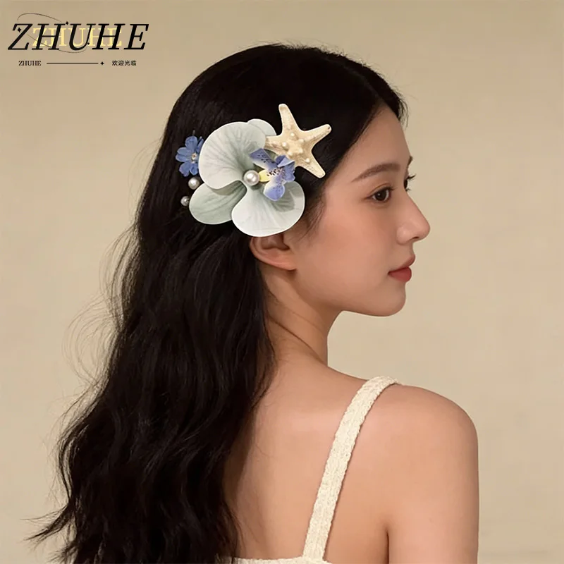 Copper Floral Hair Jewelry – Orchid & Starfish Hair Clips with Pearl, Jewelry Accessories for Women & Men, Beachy Boho Hair Bar
Copper Floral Hair Jewelry – Orchid & Starfish Hair Clips with Pearl, Jewelry Accessories for Women & Men, Beachy Boho Hair Bar