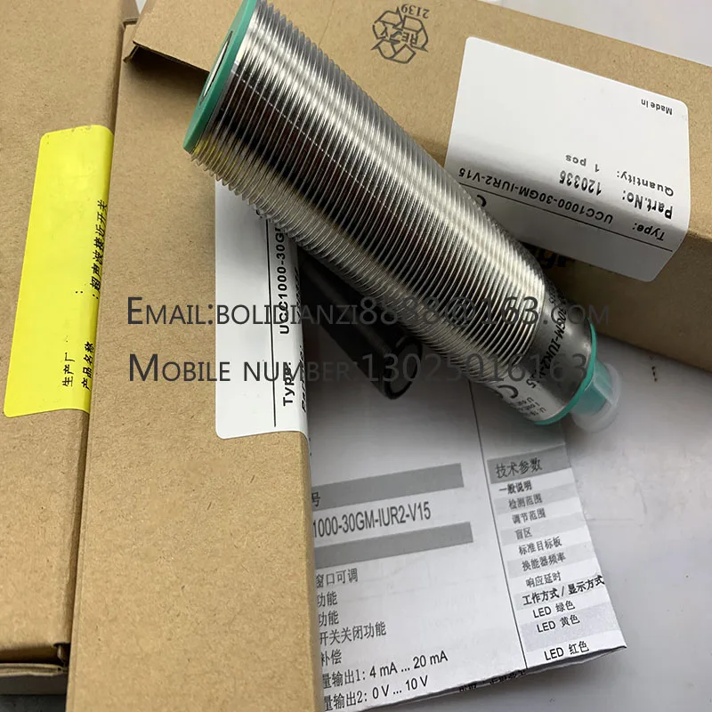 One year warranty UC4000-L2-I-V15-Y263652 UC4000-L2-I-V15-Y286494 Ultrasonic sensor Direct supply of spot goods
One year warranty UC4000-L2-I-V15-Y263652 UC4000-L2-I-V15-Y286494 Ultrasonic sensor Direct supply of spot goods