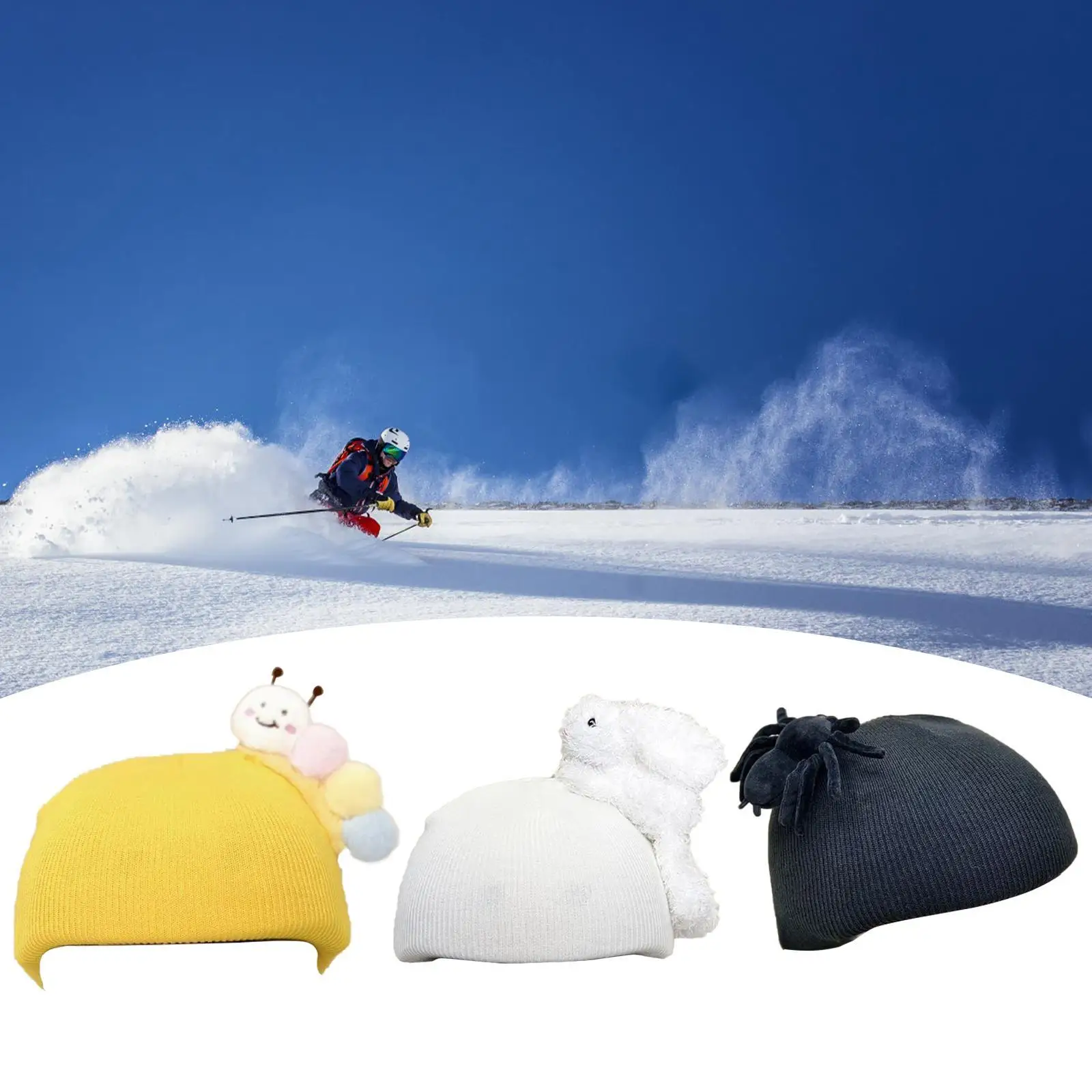 Ski Helmet Cover Helmet Decoration Cute Ski Cap Cover Soft Snow Helmet Covering Elastic for Women Men Skateboard Snowboarding
Ski Helmet Cover Helmet Decoration Cute Ski Cap Cover Soft Snow Helmet Covering Elastic for Women Men Skateboard Snowboarding