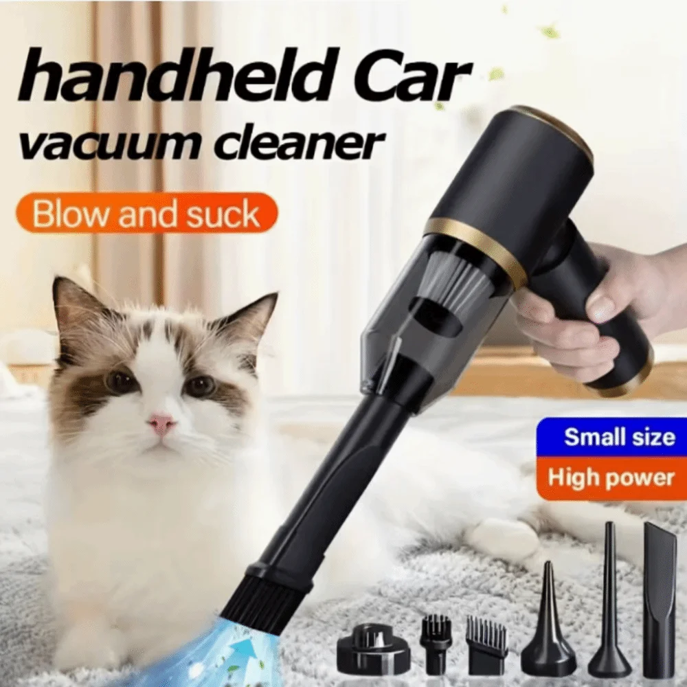 Portable Rechargeable Mini Vacuum Cleaner Strong Suction Cordless Car Vacuum Cleaner High Power Handheld Air Duster Automobile
Portable Rechargeable Mini Vacuum Cleaner Strong Suction Cordless Car Vacuum Cleaner High Power Handheld Air Duster Automobile