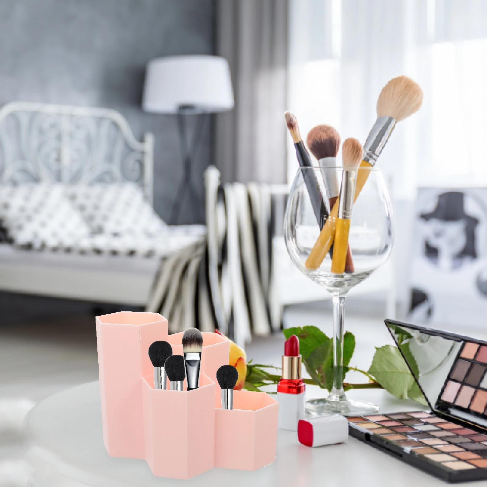Makeup Brush Pen Organizer Storage Container Pink Vanity Makeup Pen Organizers Desk Home Office School Library Bedroom
Makeup Brush Pen Organizer Storage Container Pink Vanity Makeup Pen Organizers Desk Home Office School Library Bedroom