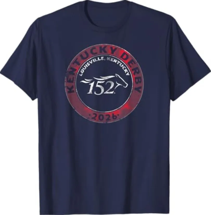 Kentucky Derby 2026 Official Vintage Navy T-Shirt
Kentucky Derby 2026 Official Vintage Navy T-Shirt