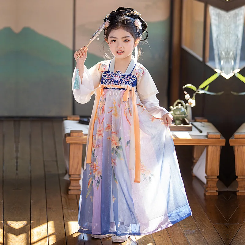 2024 Summer New Fairy Hanfu For Kids Girl Children Costume Tang Suit Chinese Traditional Dress Princess Clothing Hanfu Dress
2024 Summer New Fairy Hanfu For Kids Girl Children Costume Tang Suit Chinese Traditional Dress Princess Clothing Hanfu Dress