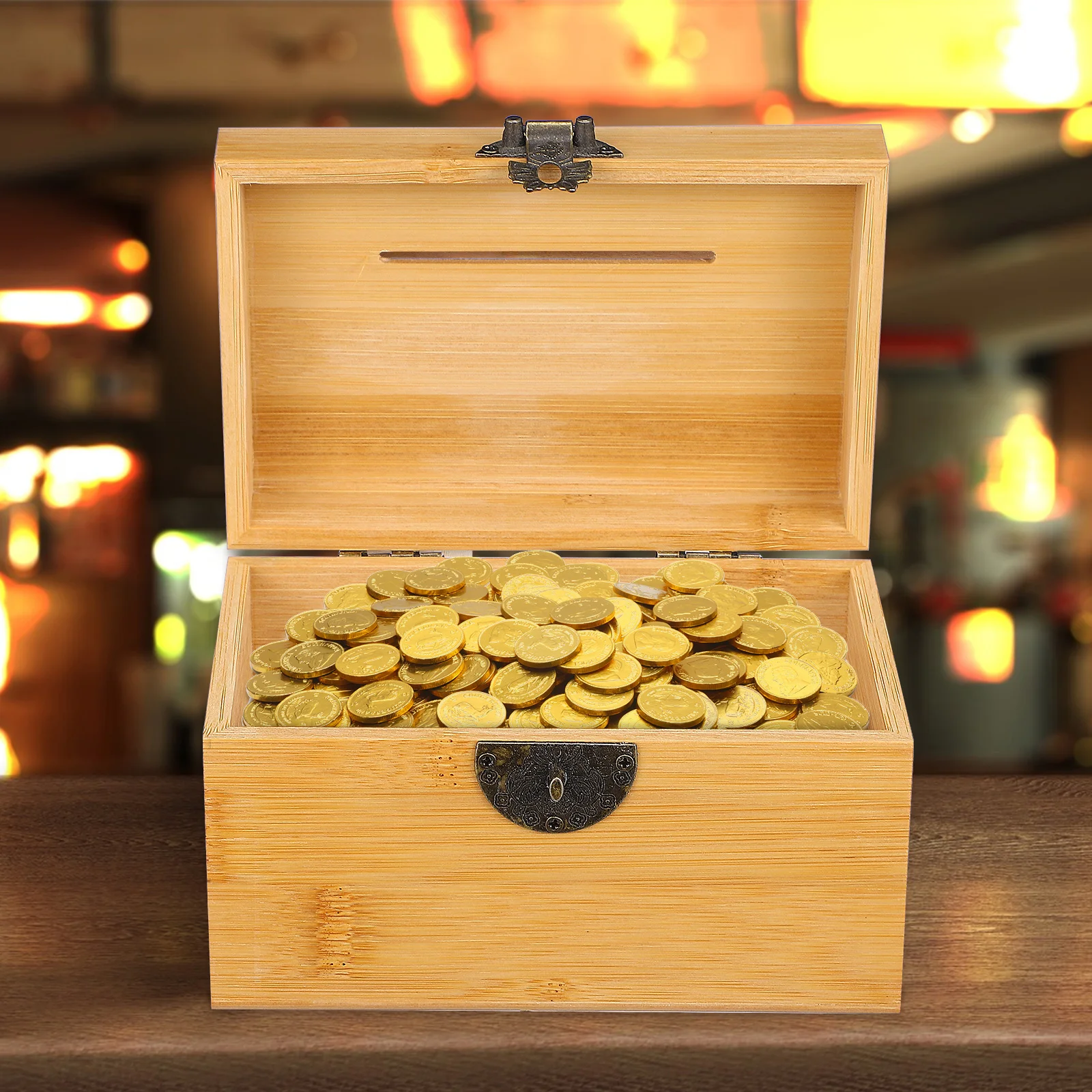 Wooden Treasure Box Bamboo Piggy Bank Heart Shape Lock Vintage Storage Case For Coin Holder Gift Chest Small Pirate
Wooden Treasure Box Bamboo Piggy Bank Heart Shape Lock Vintage Storage Case For Coin Holder Gift Chest Small Pirate