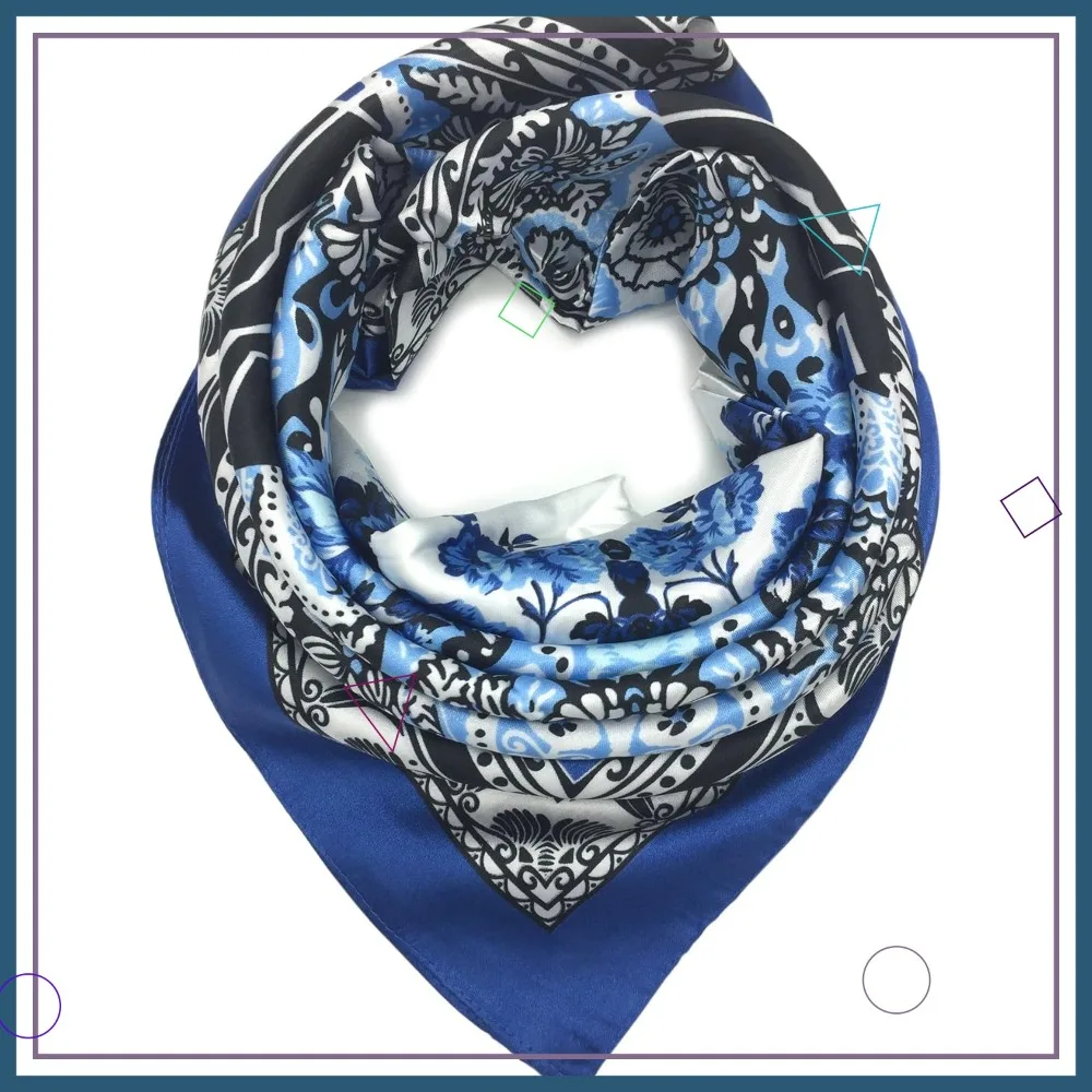 Silk Like Scarf Women's Fashion Large Square Satin Headscarf Headdress
Silk Like Scarf Women's Fashion Large Square Satin Headscarf Headdress
