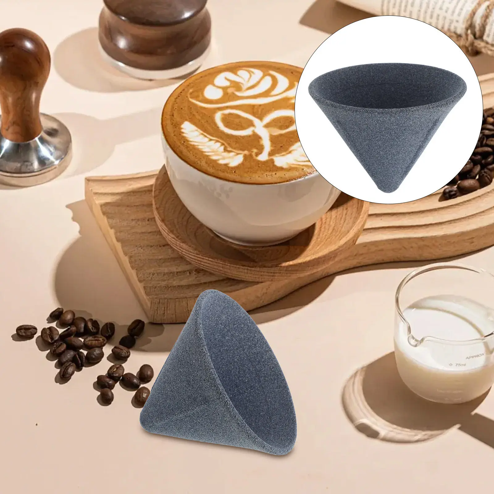 V-Shaped Ceramic Coffee Dripper Reusable Single Cup Filter Cone for Hand-Pour Brewing No Paper Filters Needed Mug Top Countertop
V-Shaped Ceramic Coffee Dripper Reusable Single Cup Filter Cone for Hand-Pour Brewing No Paper Filters Needed Mug Top Countertop