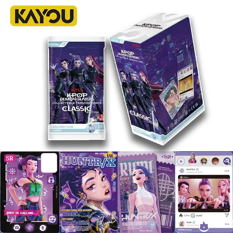 KAYOU Genuine KPop Demon Hunters-Classic Edition-001-APAC-Series-Collectible Trading Cards Set Premium Flash Cards Toy Gift
KAYOU Genuine KPop Demon Hunters-Classic Edition-001-APAC-Series-Collectible Trading Cards Set Premium Flash Cards Toy Gift