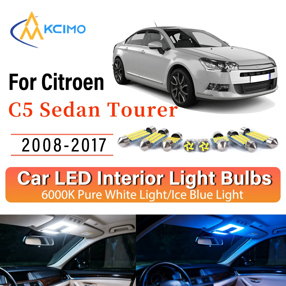 Interior Lighting Kit For Citroen C5 Sedan Tourer 2008-2017 LED Bulbs for Dome Map Door Trunk License Plate Light
Interior Lighting Kit For Citroen C5 Sedan Tourer 2008-2017 LED Bulbs for Dome Map Door Trunk License Plate Light