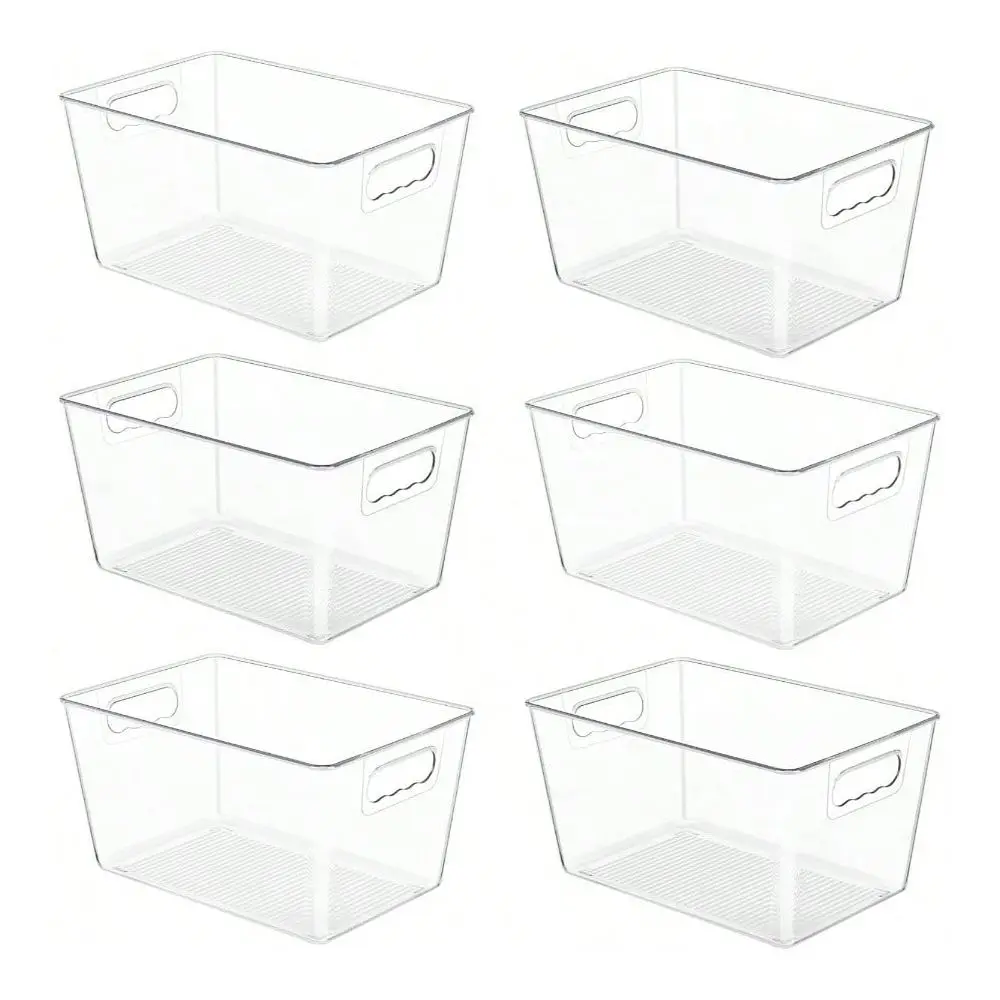 Pack Pantry Organizer Bins, Plastic Containers With Handle Kitchen, Freezer, Cabinet, Closet, Bathroom Under Sink Storage
Pack Pantry Organizer Bins, Plastic Containers With Handle Kitchen, Freezer, Cabinet, Closet, Bathroom Under Sink Storage