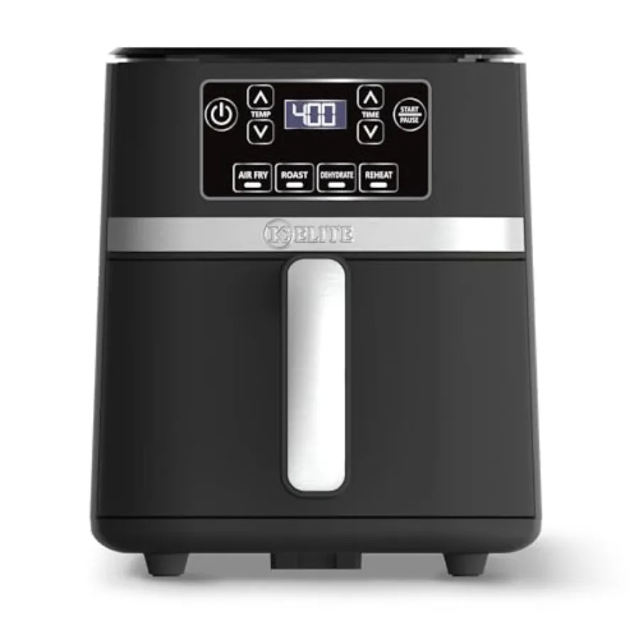 3 Quart Digital Air Fryer Oven for countertop use black nonstick PFAS-free basket oil-free cooking easy clean
3 Quart Digital Air Fryer Oven for countertop use black nonstick PFAS-free basket oil-free cooking easy clean
