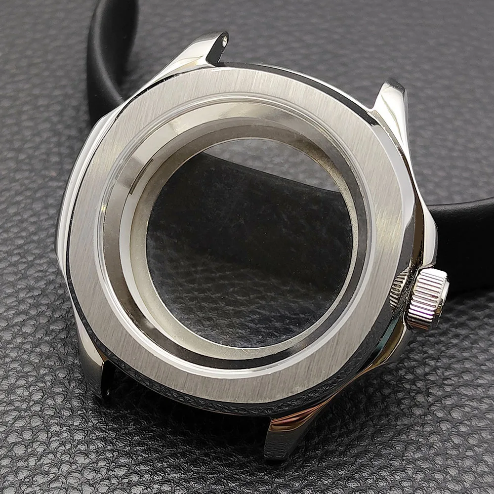 39.5mm steel case with ring and sapphire glass case suitable for N H35 NH36 NH70 movement case S crown 28.5mm dial 20mm strap
39.5mm steel case with ring and sapphire glass case suitable for N H35 NH36 NH70 movement case S crown 28.5mm dial 20mm strap