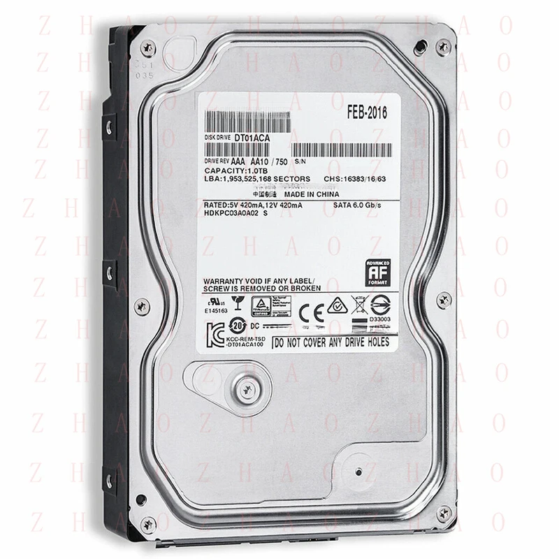 L+ FOR Toshiba DT01ACA100 1TB Internal 7200 RPM 3.5 inch SATA 6 Gb/s Hard Drive
L+ FOR Toshiba DT01ACA100 1TB Internal 7200 RPM 3.5 inch SATA 6 Gb/s Hard Drive