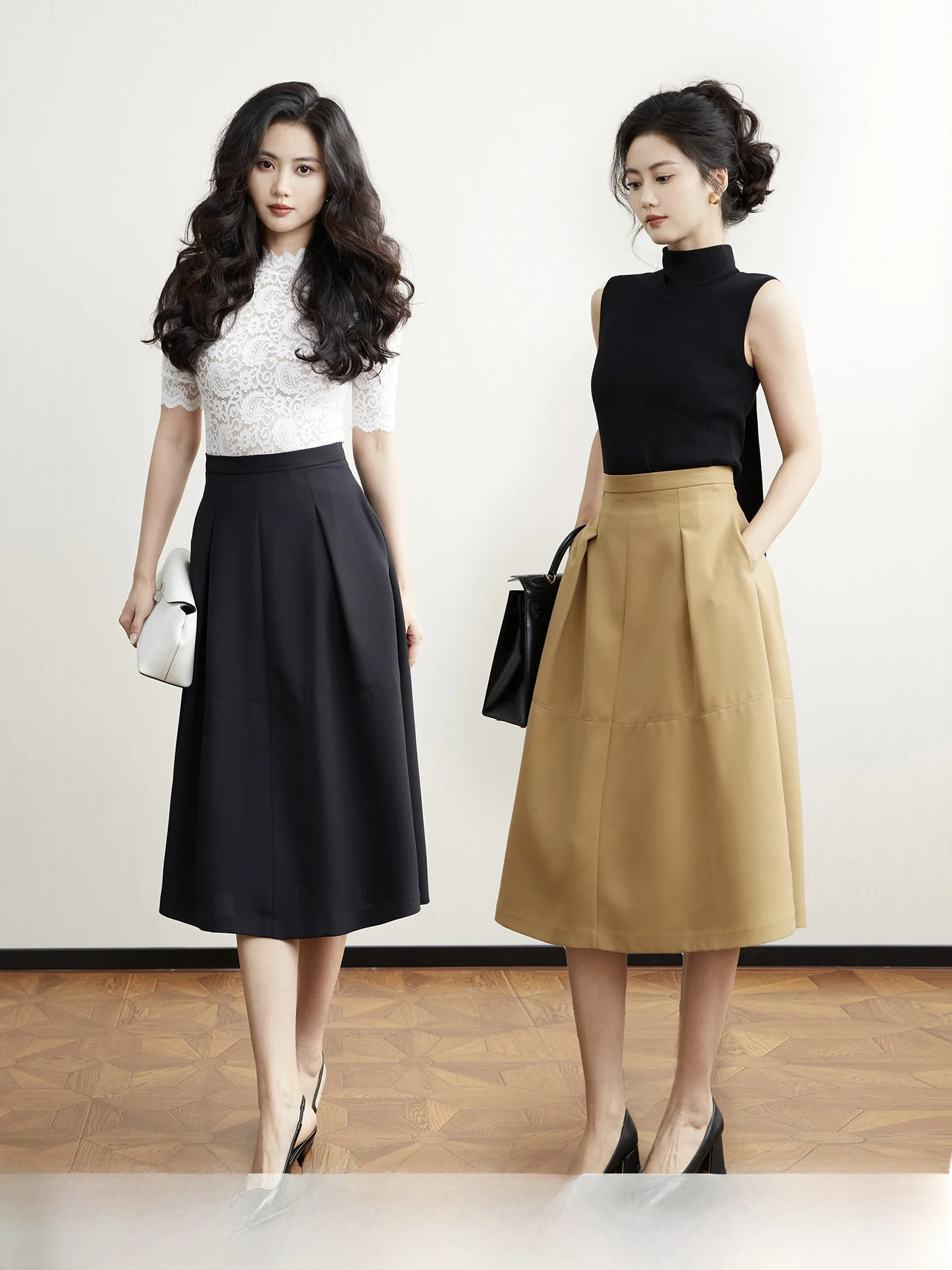 Taiyang Office High Waist A-Line Umbrella Skirt Women's Spring Slimming Commute Workwear Suit Half-length Skirt
Taiyang Office High Waist A-Line Umbrella Skirt Women's Spring Slimming Commute Workwear Suit Half-length Skirt