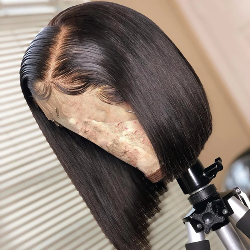 Brazilian Human Hair Wigs Short Bob Wig 13x6 13x4 HD Lace Frontal Wig Real 250 Density Bone Silky Straight Lace Front Wigs
Brazilian Human Hair Wigs Short Bob Wig 13x6 13x4 HD Lace Frontal Wig Real 250 Density Bone Silky Straight Lace Front Wigs