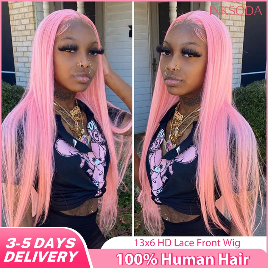 Pink Wig Straight Human Hair Wigs 13x6 HD Lace Frontal Wig Transparent Lace Front Wig 220 Density Colored Brazilian Hair 30 Inch
Pink Wig Straight Human Hair Wigs 13x6 HD Lace Frontal Wig Transparent Lace Front Wig 220 Density Colored Brazilian Hair 30 Inch