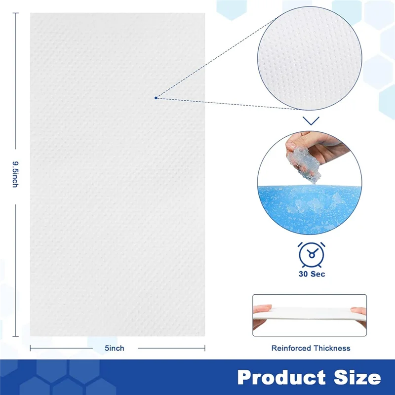 ABWZ-100 Pcs Commode Absorbent Pads With Absorbent Gel For Portable Toilet Bags Bedpans For Bedside Toilet Chair Buckets
ABWZ-100 Pcs Commode Absorbent Pads With Absorbent Gel For Portable Toilet Bags Bedpans For Bedside Toilet Chair Buckets