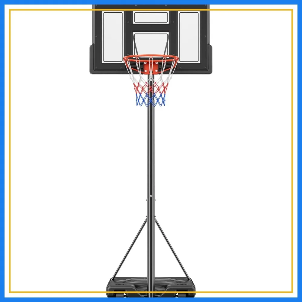Portable Basketball Hoop Outdoor, Adjustable Height 6.1-10ft, Shatterproof Backboard, Fillable Base with Wheels
Portable Basketball Hoop Outdoor, Adjustable Height 6.1-10ft, Shatterproof Backboard, Fillable Base with Wheels