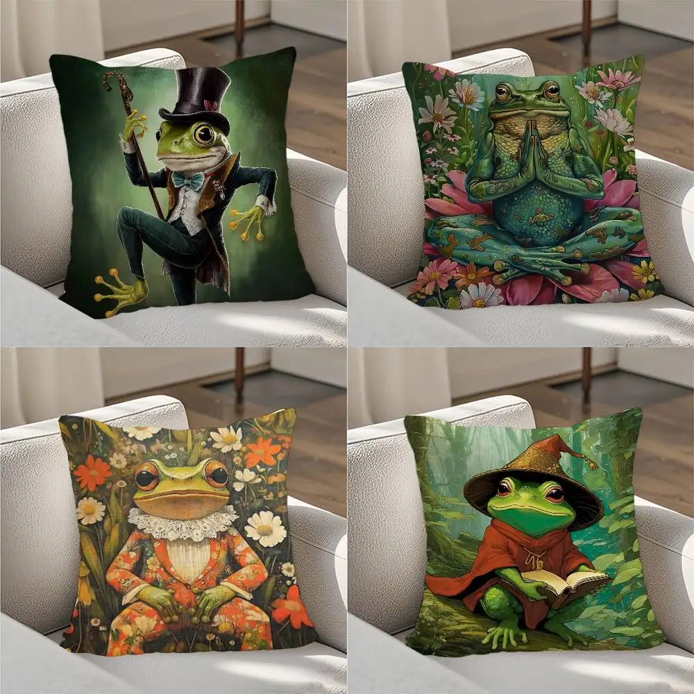 Floral Mrs. Frog Pillow Case Luxury Double-sided For Car Pillows 45x45 Cushions Cover Home And Decoration Sofa Pillowcase 50x50
Floral Mrs. Frog Pillow Case Luxury Double-sided For Car Pillows 45x45 Cushions Cover Home And Decoration Sofa Pillowcase 50x50