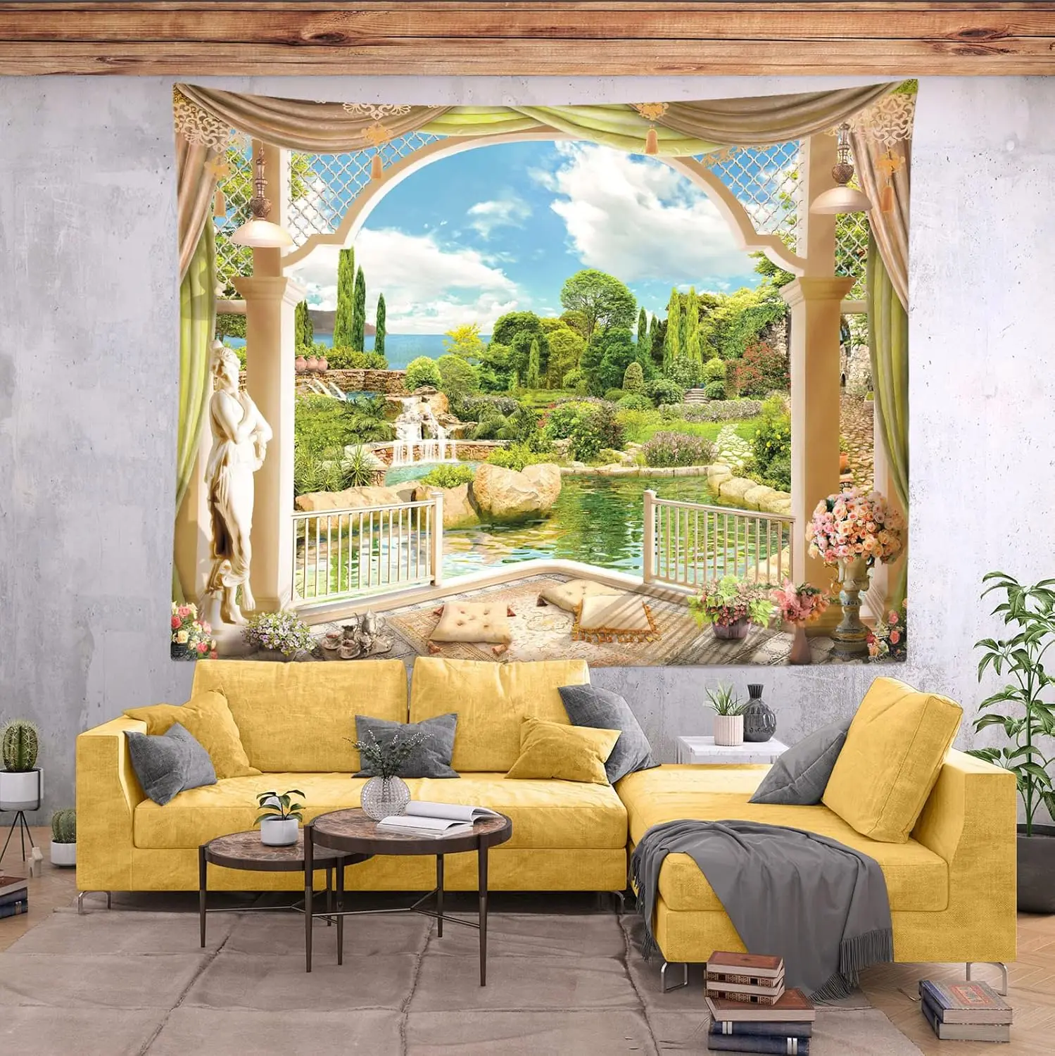 Летний сад, гобелен, фотофон, деревянная терраса эпохи Возрождения, живописный вид, природный пейзаж, настенный подвесной для вечеринки, спальни
Летний сад, гобелен, фотофон, деревянная терраса эпохи Возрождения, живописный вид, природный пейзаж, настенный подвесной для вечеринки, спальни