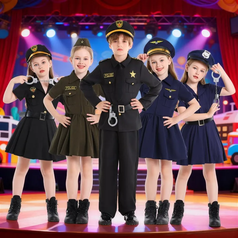 Halloween Children's Festival Performance Costume Police Captain Pilot Role Dress Soft Comfortable Shape Outfit
Halloween Children's Festival Performance Costume Police Captain Pilot Role Dress Soft Comfortable Shape Outfit