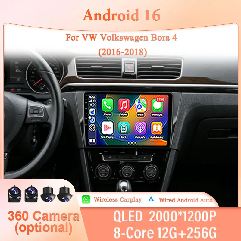10" Android 16 for VW Volkswagen Bora 4 2016-2018 Car Stereo Multimedia Kit IPS HD Wireless CarPlay GPS Navi BT WiFi DSP Audio
10" Android 16 for VW Volkswagen Bora 4 2016-2018 Car Stereo Multimedia Kit IPS HD Wireless CarPlay GPS Navi BT WiFi DSP Audio