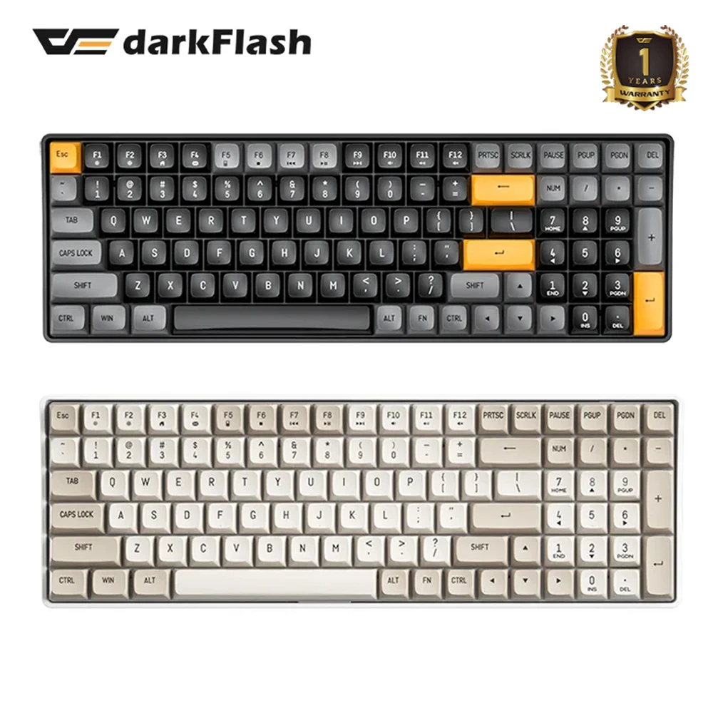 Darkflash GD100 Mechanical Keyboard 2.4G 100 Keys Rechargeable Both Wireless and Type-C Wired Gaming Keyboard
Darkflash GD100 Mechanical Keyboard 2.4G 100 Keys Rechargeable Both Wireless and Type-C Wired Gaming Keyboard