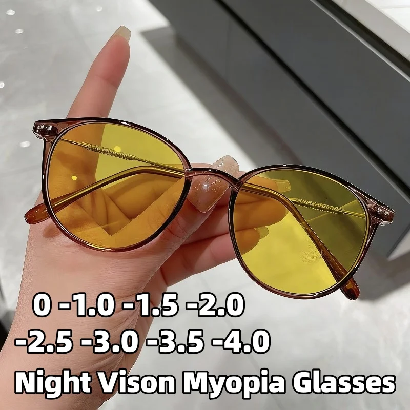 Новые винтажные очки для ночного видения с круглой оправой 2026 года, унисекс, классические антибликовые очки для вождения при близорукости, диоптрии от 0 до -4.0
Новые винтажные очки для ночного видения с круглой оправой 2026 года, унисекс, классические антибликовые очки для вождения при близорукости, диоптрии от 0 до -4.0