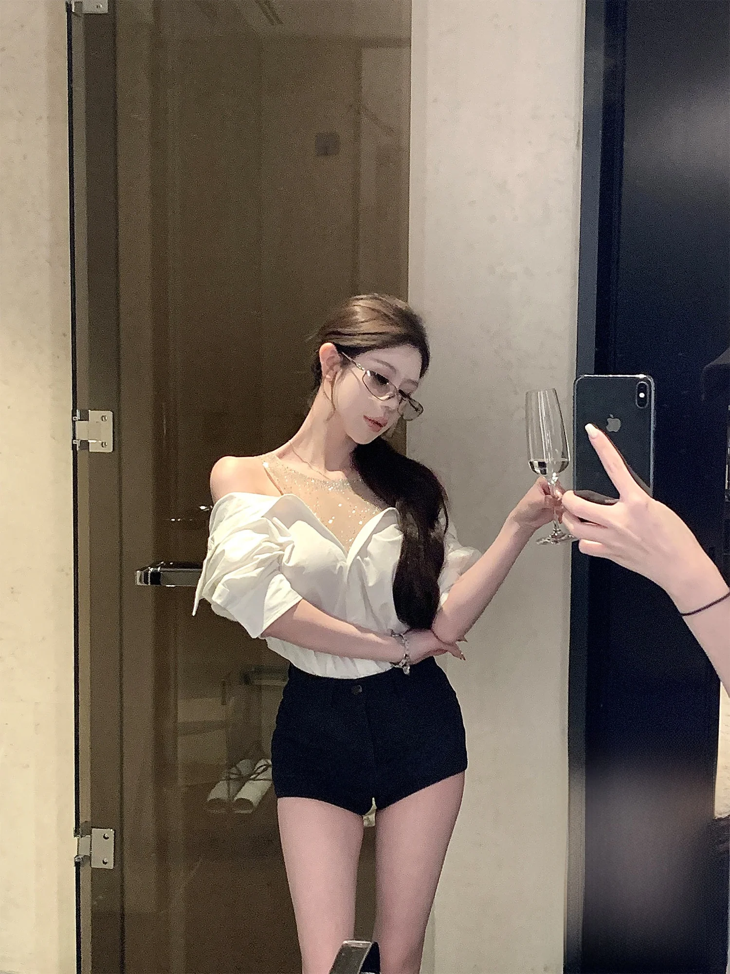 Kubiliv Irregular Splice Me Diamond Glitter oulder Bared Pleated irt Top Women's Commute Sle Long Sve Regular Length
Kubiliv Irregular Splice Me Diamond Glitter oulder Bared Pleated irt Top Women's Commute Sle Long Sve Regular Length