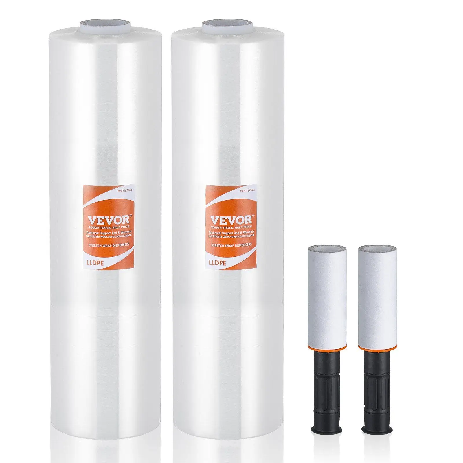 VEVOR Stretch Film, 15 inches x 1200 feet, 2 Pack, 80 Gauge Industrial Strength Clear Durable Stretch Wrap Roll, Heavy Duty Shri
VEVOR Stretch Film, 15 inches x 1200 feet, 2 Pack, 80 Gauge Industrial Strength Clear Durable Stretch Wrap Roll, Heavy Duty Shri