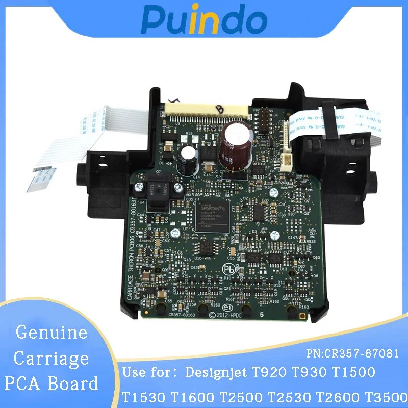 Оригинальная плата управления кареткой (PCA) CR357-67081 для HP Designjet T920, T930, T1500, T1530, T1600, T2500, T2530, T2600, T3500 (плата управления кареткой, PCA SVC)
Оригинальная плата управления кареткой (PCA) CR357-67081 для HP Designjet T920, T930, T1500, T1530, T1600, T2500, T2530, T2600, T3500 (плата управления кареткой, PCA SVC)