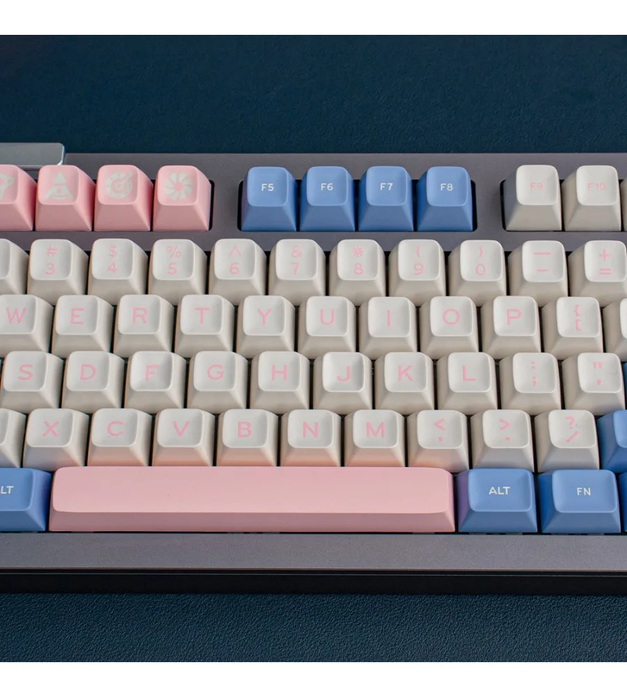 Keycap bubble blue pink SA height full set 237 keys two-color molding for mechanical keyboard 75/98
Keycap bubble blue pink SA height full set 237 keys two-color molding for mechanical keyboard 75/98