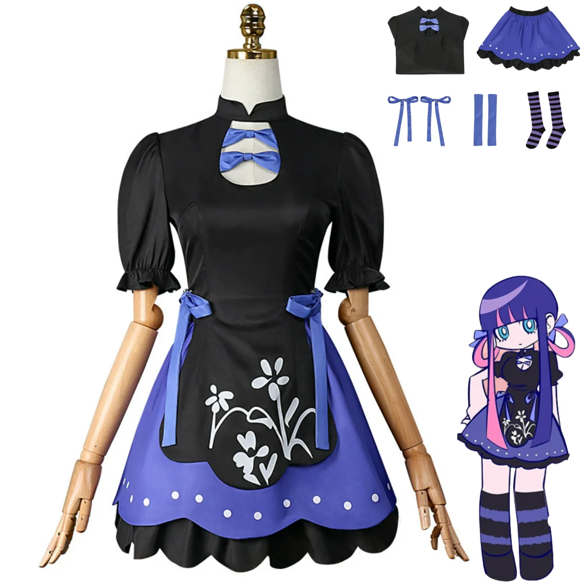 Anime Panty & Stocking with Garterbelt Stocking·Anarchy Cosplay Costume Chinese Style Cheongsam Dress Woman Sexy Kawaii Suit
Anime Panty & Stocking with Garterbelt Stocking·Anarchy Cosplay Costume Chinese Style Cheongsam Dress Woman Sexy Kawaii Suit