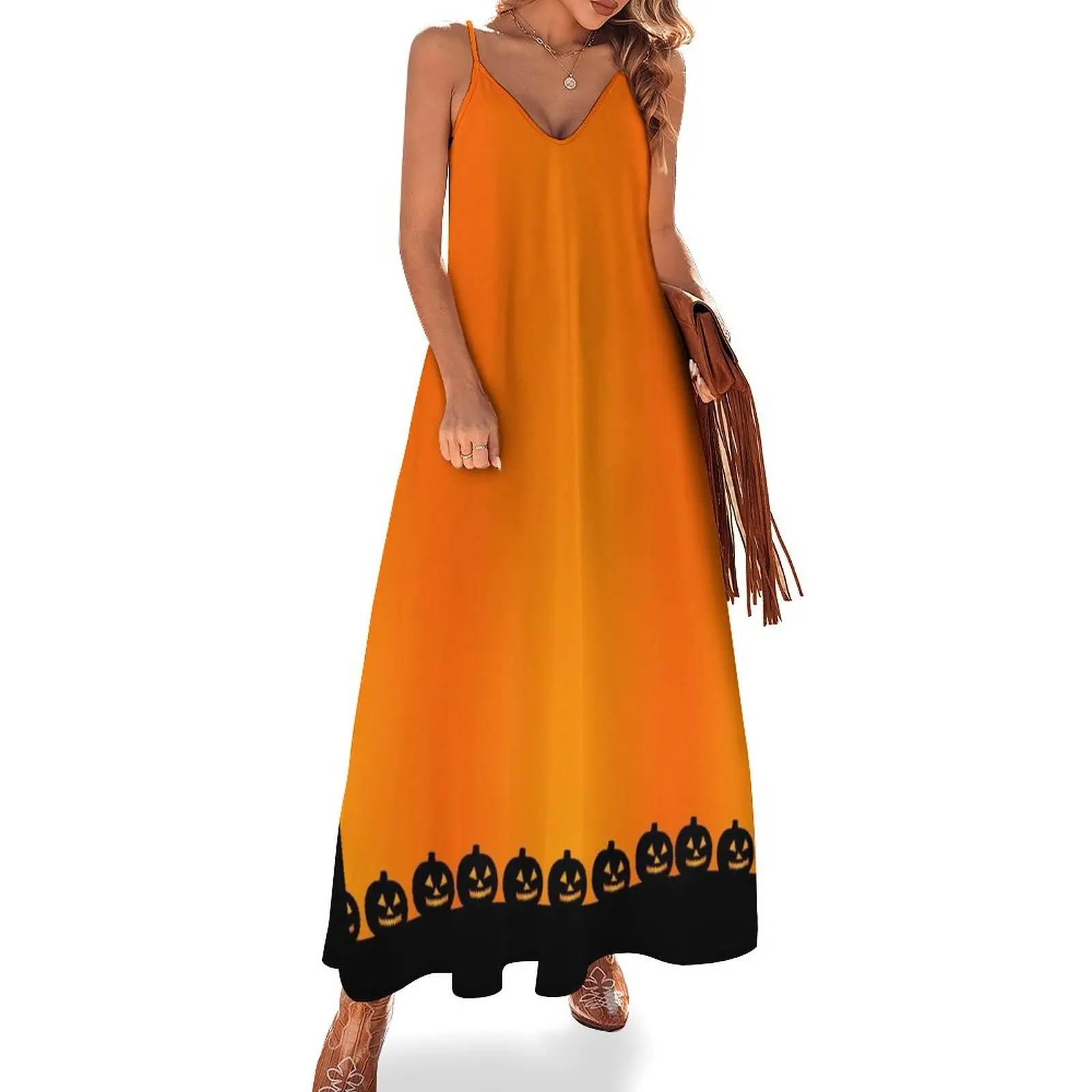 Jack-O'-Lanterns Sleeveless Long Dress party dress women elegant luxury Aesthetic clothing Dress
Jack-O'-Lanterns Sleeveless Long Dress party dress women elegant luxury Aesthetic clothing Dress