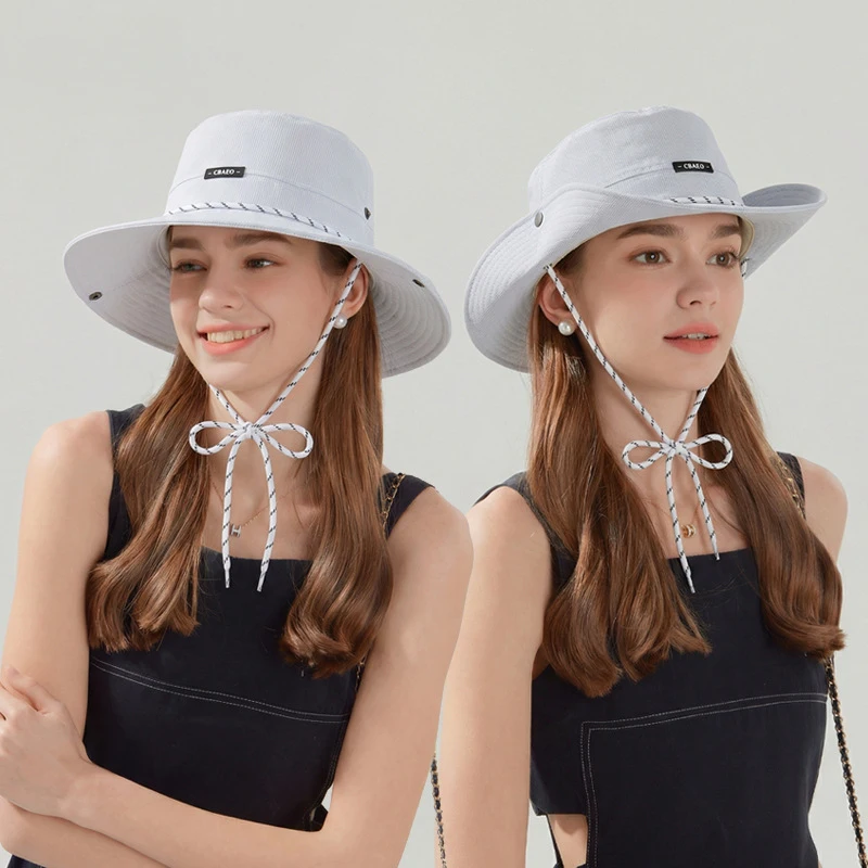 Spring Summer Striped Wide Brim Women Sun Hat Outdoor Casual Versatile Quick-Dry Waterproof Bucket Hat for Ladies
Spring Summer Striped Wide Brim Women Sun Hat Outdoor Casual Versatile Quick-Dry Waterproof Bucket Hat for Ladies