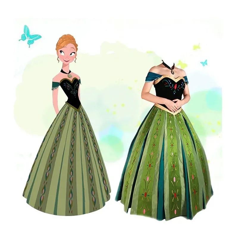 Bear's Den Movie Frozen Princess Anna Cosplay Costumes Anime Women Female Adult Dress Clothing Necklace Suit Carnival New 2025
Bear's Den Movie Frozen Princess Anna Cosplay Costumes Anime Women Female Adult Dress Clothing Necklace Suit Carnival New 2025