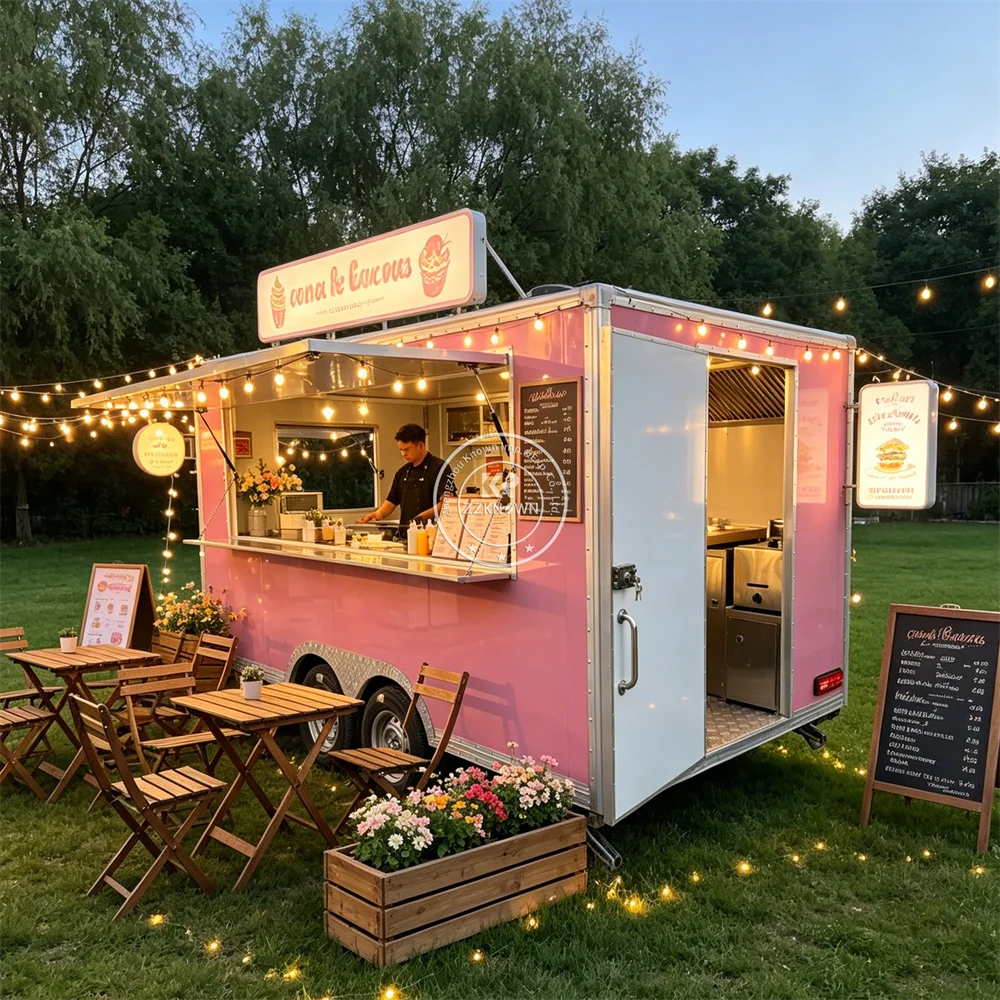 Mobile Catering Trailer Coffee Juice Food Truck Concession Trailer Street BBQ Food Trailer with Fully Equipped
Mobile Catering Trailer Coffee Juice Food Truck Concession Trailer Street BBQ Food Trailer with Fully Equipped