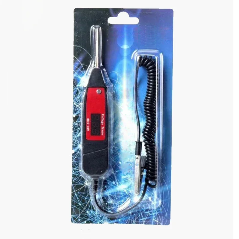 Портативный автомобильный цифровой тестер напряжения со светодиодной лампой, ЖК-дисплей автомобильной цепи, автомобильный комплект, высокое качество
Портативный автомобильный цифровой тестер напряжения со светодиодной лампой, ЖК-дисплей автомобильной цепи, автомобильный комплект, высокое качество