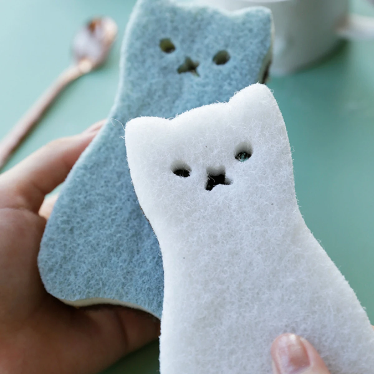 8Pcs Washable Cat Shape Cleaning Sponge Kitchen 3 Layer Scrubber for Bowl Cup Pan Home Quick Surface Dirt Removal
8Pcs Washable Cat Shape Cleaning Sponge Kitchen 3 Layer Scrubber for Bowl Cup Pan Home Quick Surface Dirt Removal