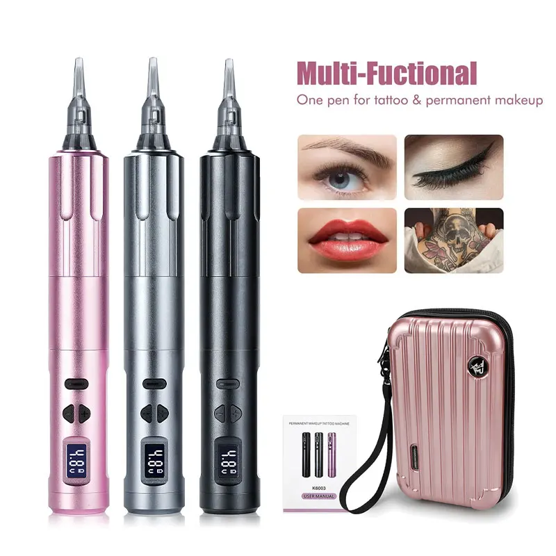 Professional Tattoo Pen Machines with 2 battery Permanent Makeup Miroblading for Eyebrows Eyeliner Lip Rotary Tattoo Pen Set
Professional Tattoo Pen Machines with 2 battery Permanent Makeup Miroblading for Eyebrows Eyeliner Lip Rotary Tattoo Pen Set