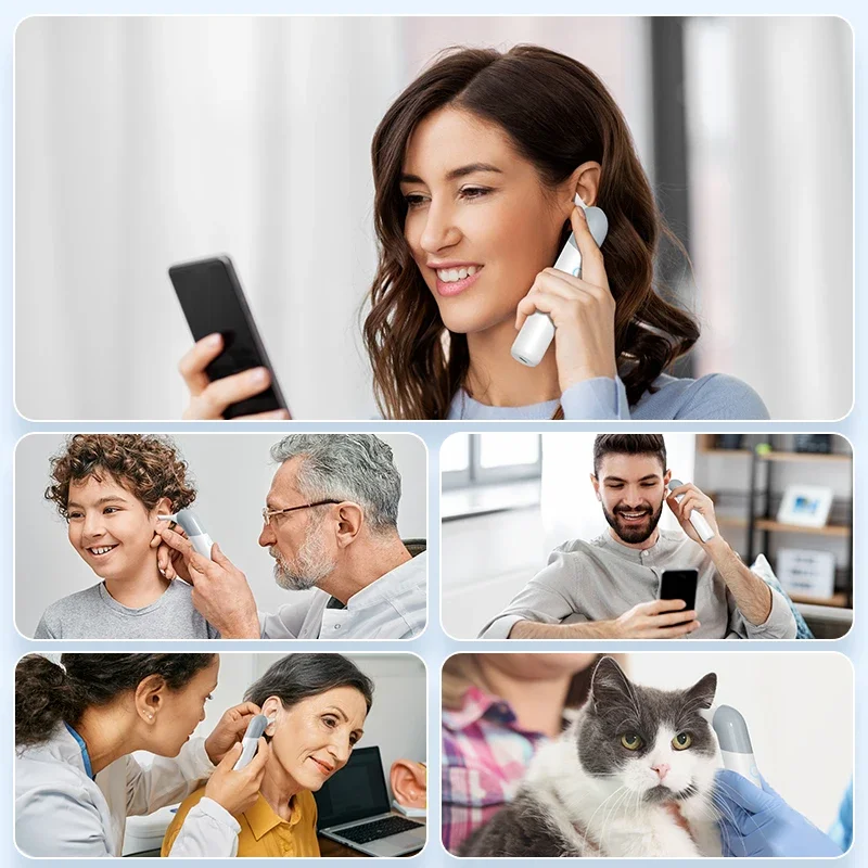 1080P HD Wireless Ear Camera with 3.2mm Lens Ear Wax Removal Tool WiFi Ear Cleaning Device with 4 LEDs for Homecare Android IOS
1080P HD Wireless Ear Camera with 3.2mm Lens Ear Wax Removal Tool WiFi Ear Cleaning Device with 4 LEDs for Homecare Android IOS