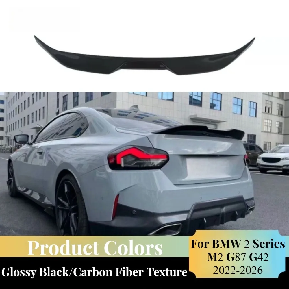 For BMW 2 Series M2 G87 G42 Rear Spoiler Wing ABS Car Styling Sport Durable No Drill Install Upgrade Performance Body Kit Fit
For BMW 2 Series M2 G87 G42 Rear Spoiler Wing ABS Car Styling Sport Durable No Drill Install Upgrade Performance Body Kit Fit