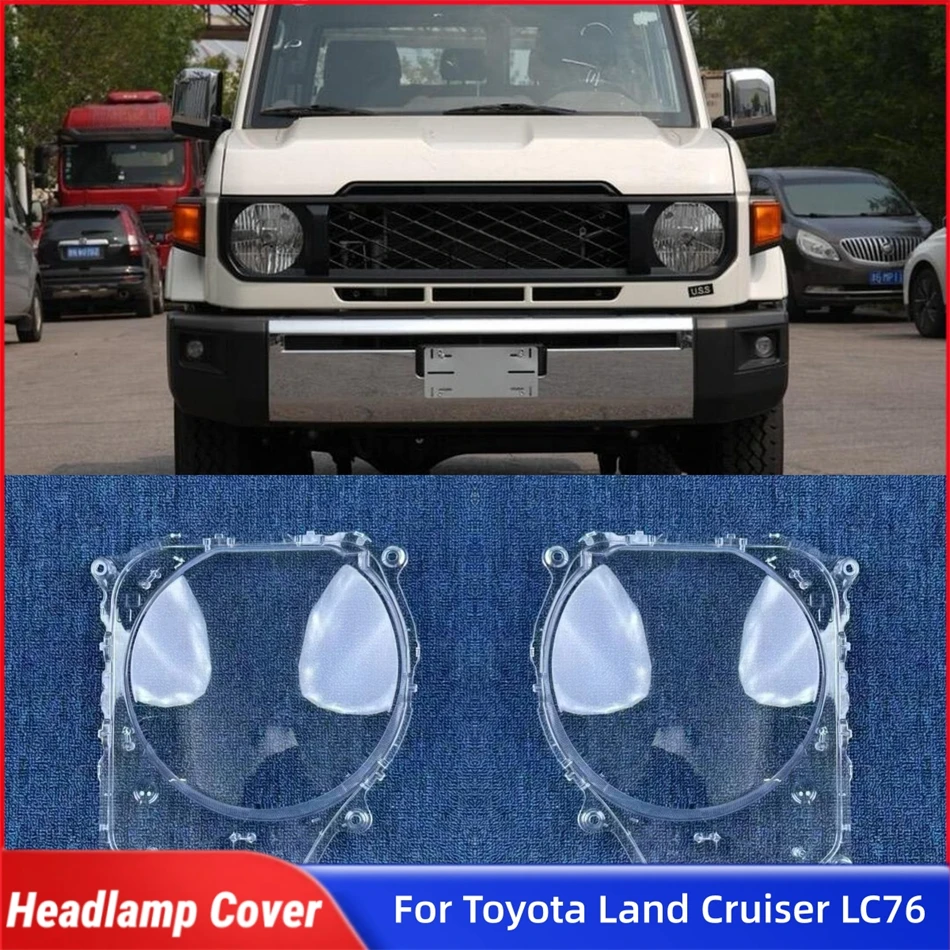 For Toyota Land Cruiser LC76 Car Accsesories Lampshades Lamp Shell Head Lampe Cover Car Front Headlight Lens Cover Lights Shell
For Toyota Land Cruiser LC76 Car Accsesories Lampshades Lamp Shell Head Lampe Cover Car Front Headlight Lens Cover Lights Shell