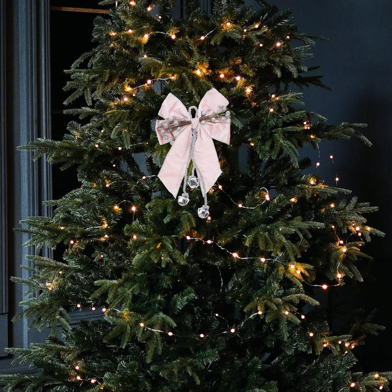 Bow Decoration Decorative Bows for Christmas with Bell Ornaments Tree Bells Outdoor
Bow Decoration Decorative Bows for Christmas with Bell Ornaments Tree Bells Outdoor