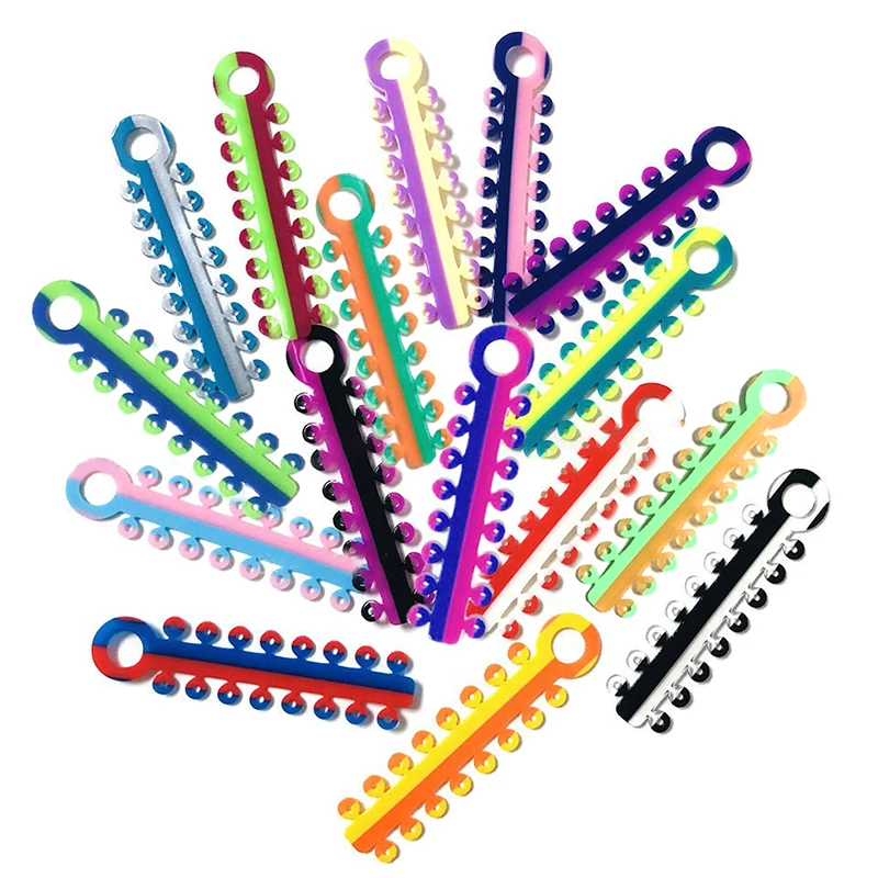20Pcs Two Tone Dental Ligature Ties Ring Elastic Rubber Tie O Ring For Teeth Braces Elastomeric Dentistry Materials Treatmet
20Pcs Two Tone Dental Ligature Ties Ring Elastic Rubber Tie O Ring For Teeth Braces Elastomeric Dentistry Materials Treatmet
