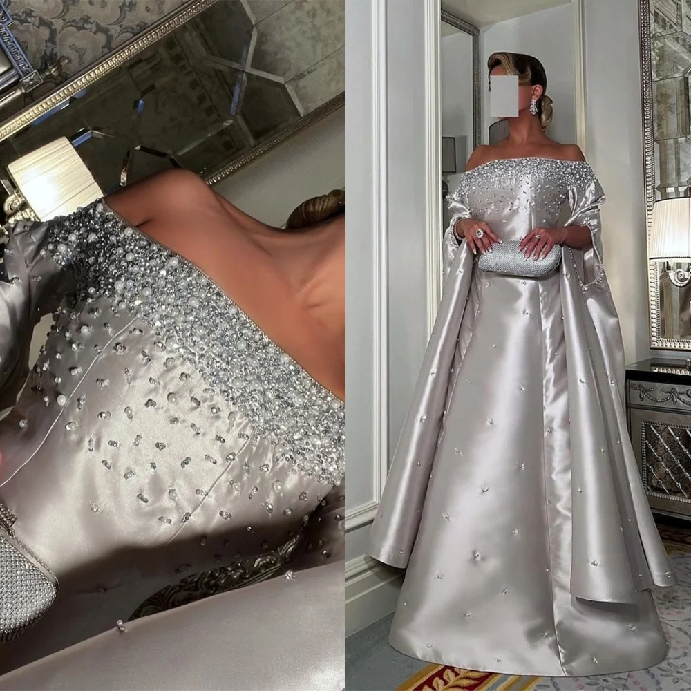 Customized Classic Satin Evening Dress Formal Off the Shoulder Homecoming Dress Fashion Sweep Train Special Occasion Gowns
Customized Classic Satin Evening Dress Formal Off the Shoulder Homecoming Dress Fashion Sweep Train Special Occasion Gowns